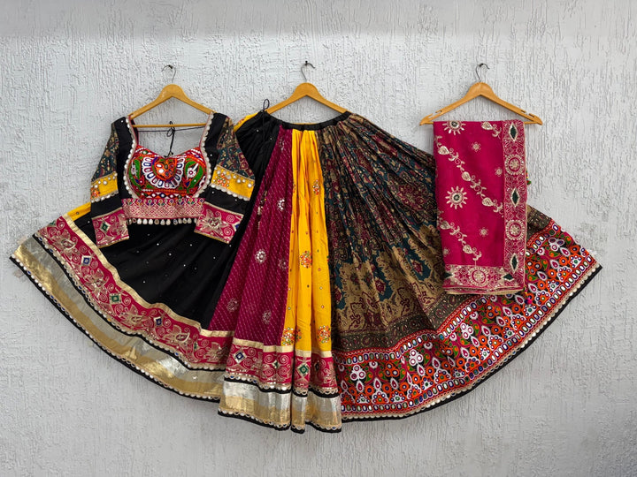 Premium Navratri Chaniya Choli — Leheriya & Multi - Printed Fabric - Shreenath Collection