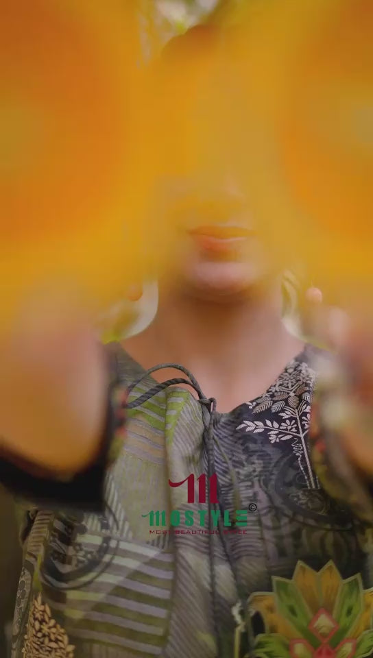 Printed Muslin Short Kurti