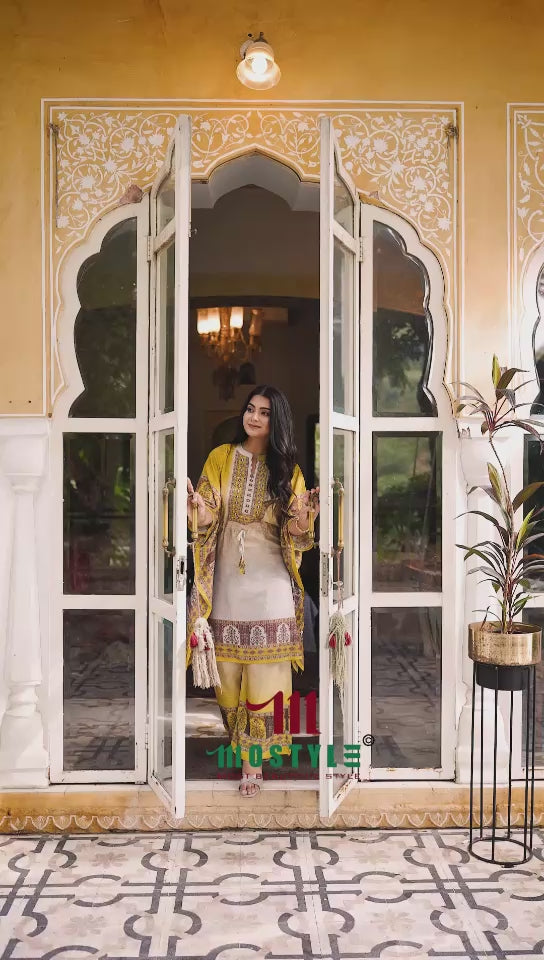 Malabar Silk Kaftan Set